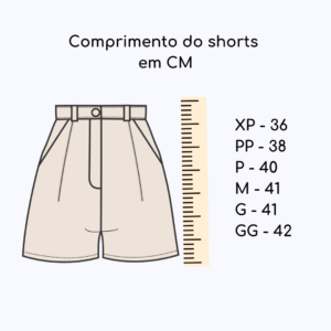 COMPRIMENTO DO SHORTS